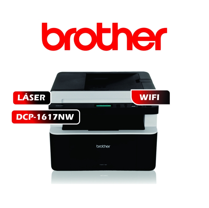 IMPRESORA BROTHER DCP-1617NW MULTIFUNCIONAL LASER WI FI