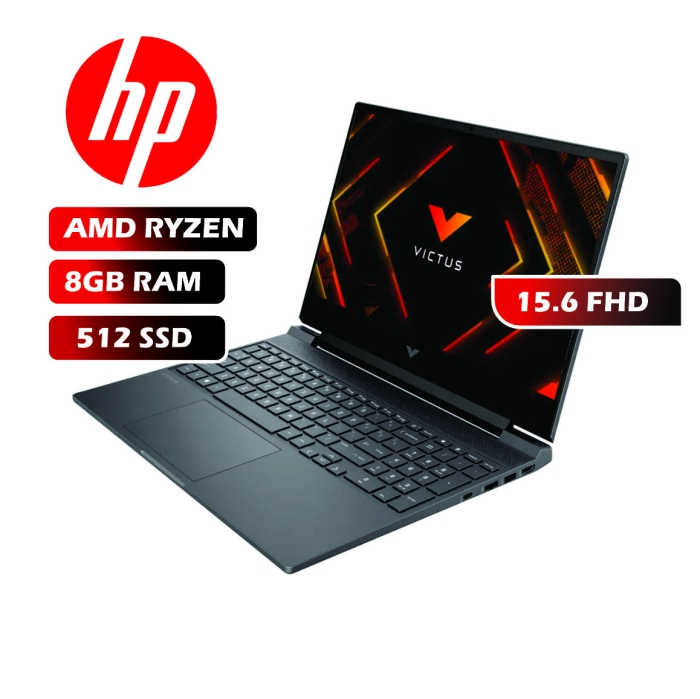 LAPTOP HP VICTUS By 15-FB2063DX AMD RYZEN 5-7535HS/8GB RAM/512GB SSD/RX6550M 4GB/15.6FHD/WIN 11