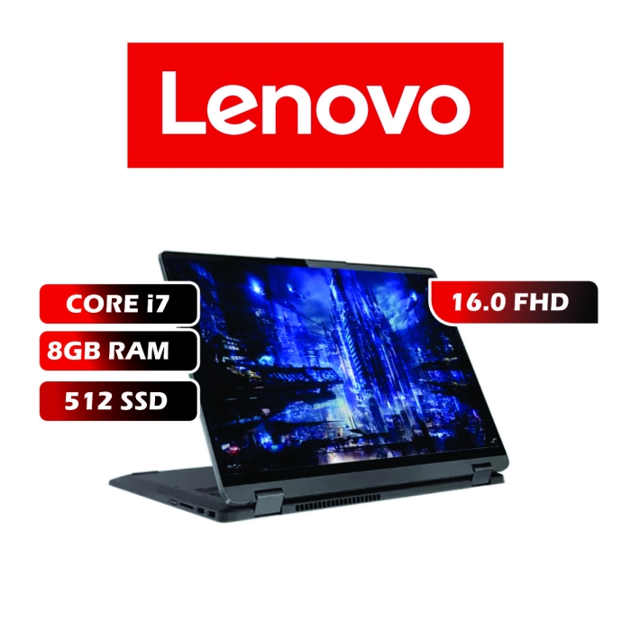 LAPTOP LENOVO IDEAPAD FLEX 5 16IAU7 CORE I7-1255U/8GB RAM/512GB SSD/16.0FHD/TOUCH/FLEX 360°/W11