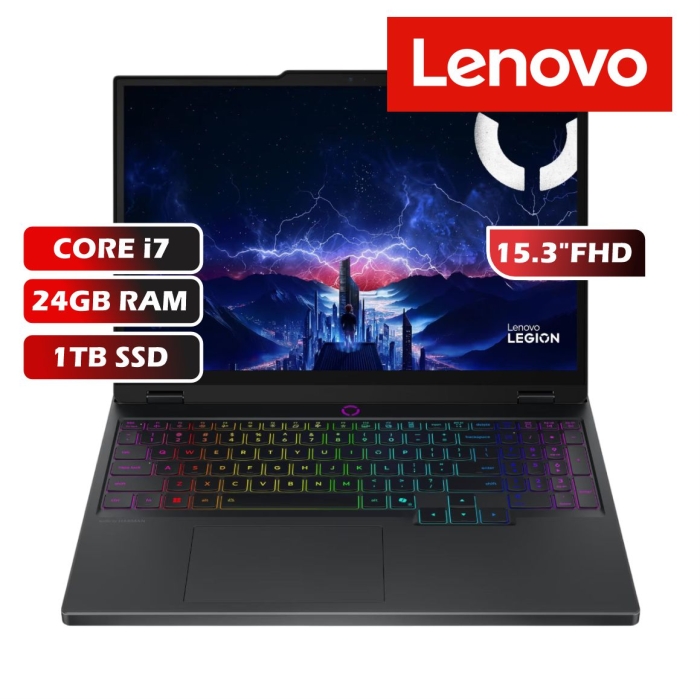 LAPTOP LENOVO LEGION 5 15IRX10 CORE I7-13650HX/24GB RAM/1TB SSD/RTX5060 8GB/15.3FHD/FREEDOS