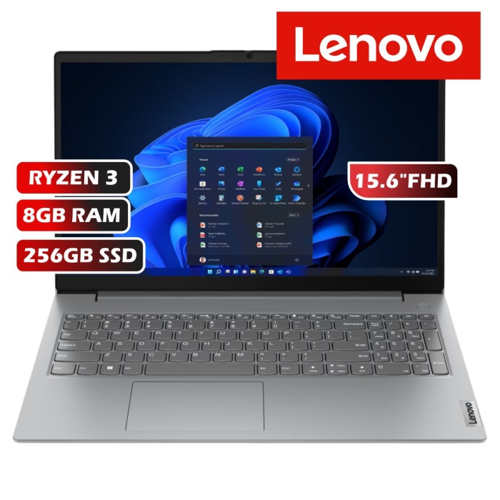 LAPTOP LENOVO V15 G4 AMN AMD RYZEN 3-7320U/8GB RAM/256GB SSD/15.6FHD/FREEDOS