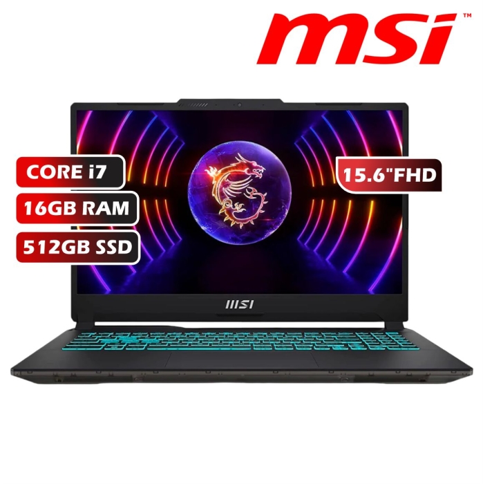 LAPTOP MSI CYBORG 15 A13VE-218US CORE I7-13620H/16GB RAM/512GB SSD/RTX4050 6GB/15.6FHD/WIN 11
